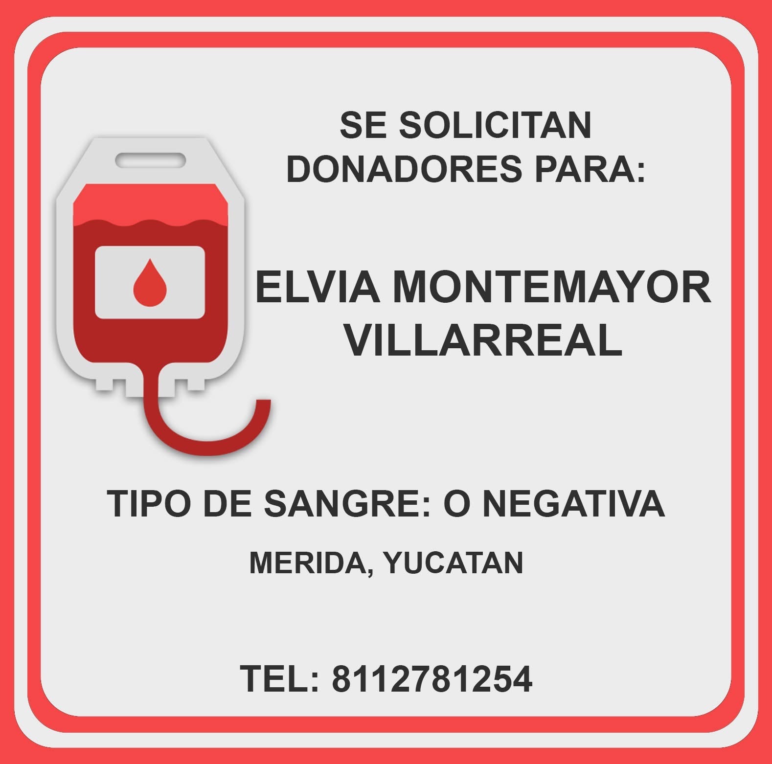 ELVIA NECESITA HISTERECTOMÍA URGENTE Y DONADORES SANGRE O- campaign photo, 2 of 4
