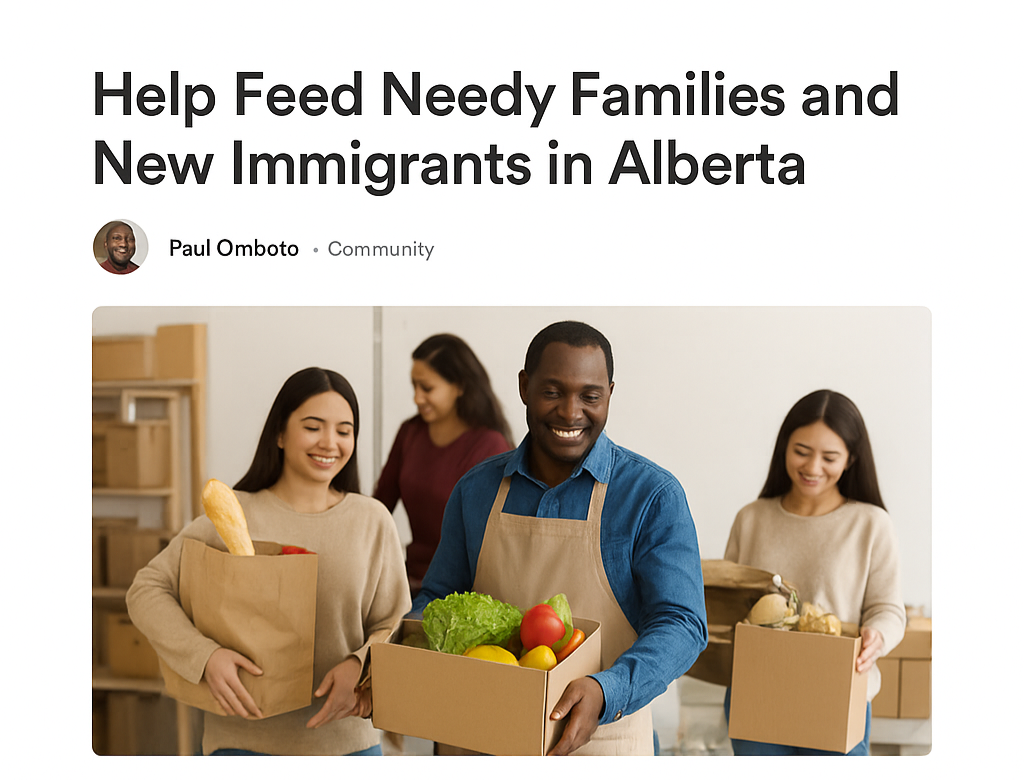 Help Feed Needy Families and New Immigrants in Alberta campaign photo, 6 of 8