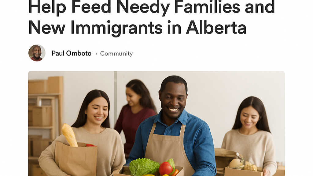 Help Feed Needy Families and New Immigrants in Alberta photo