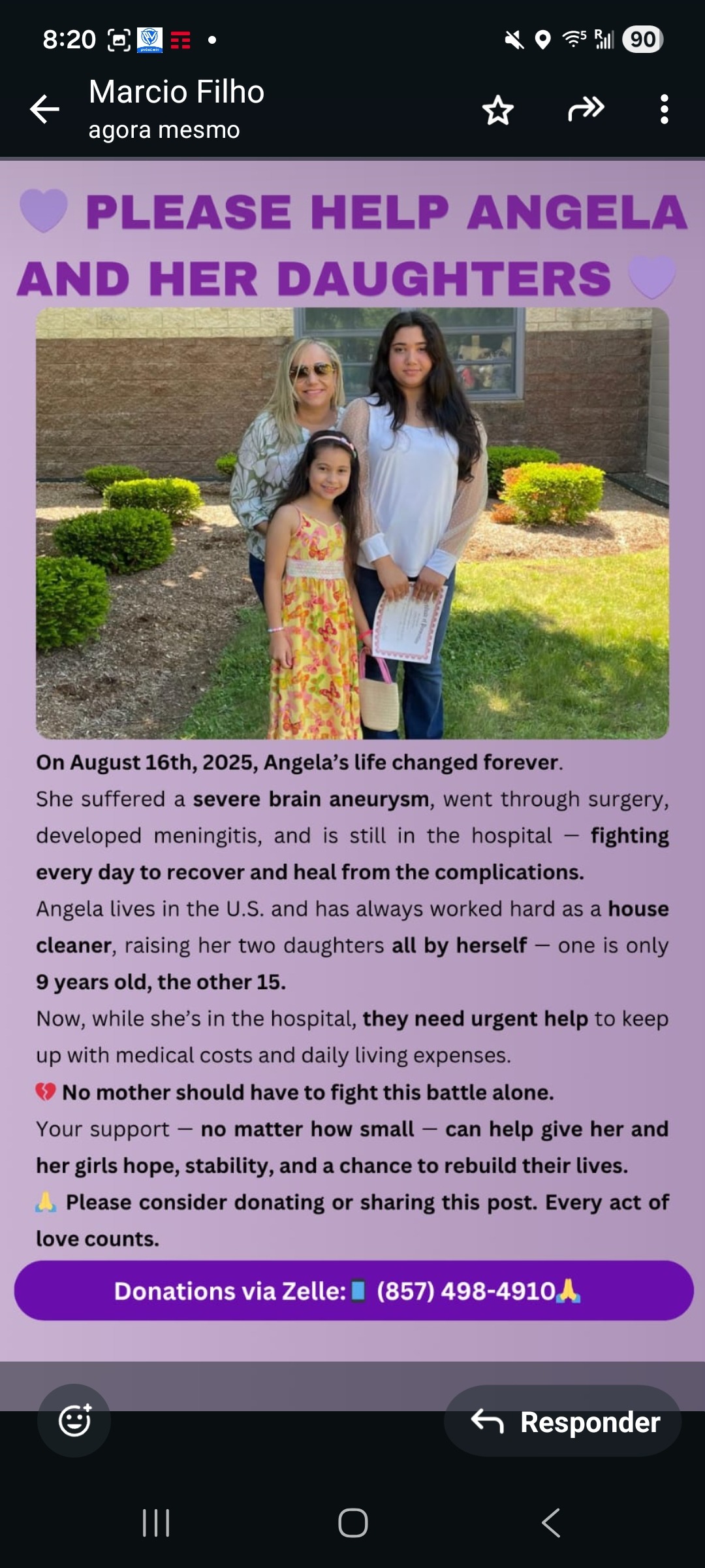 Help Angela and her daughters campaign photo, 2 of 6