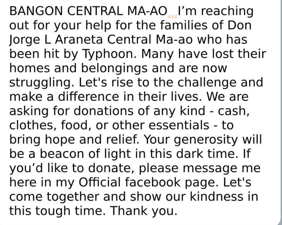 Please help victims affected by Typhoon Tino in Philippines campaign photo, 7 of 8