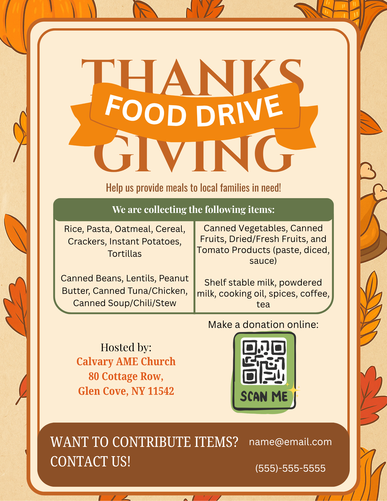 Donate to Glen Cove's Thanksgiving Food Drive campaign photo, 2 of 3