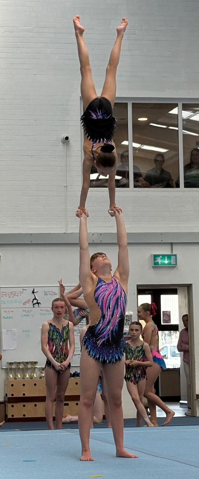 Makayla's International Acro Gymnastics Competition campaign photo, 2 of 6