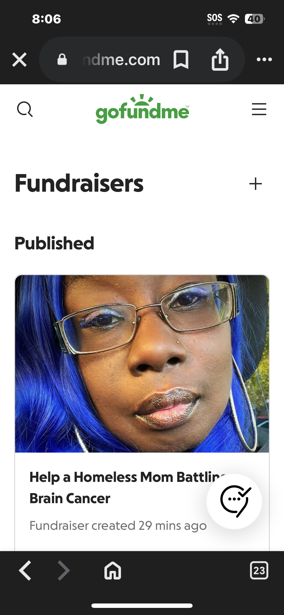 Help a Homeless Mom Battling Brain Cancer campaign photo, 4 of 6