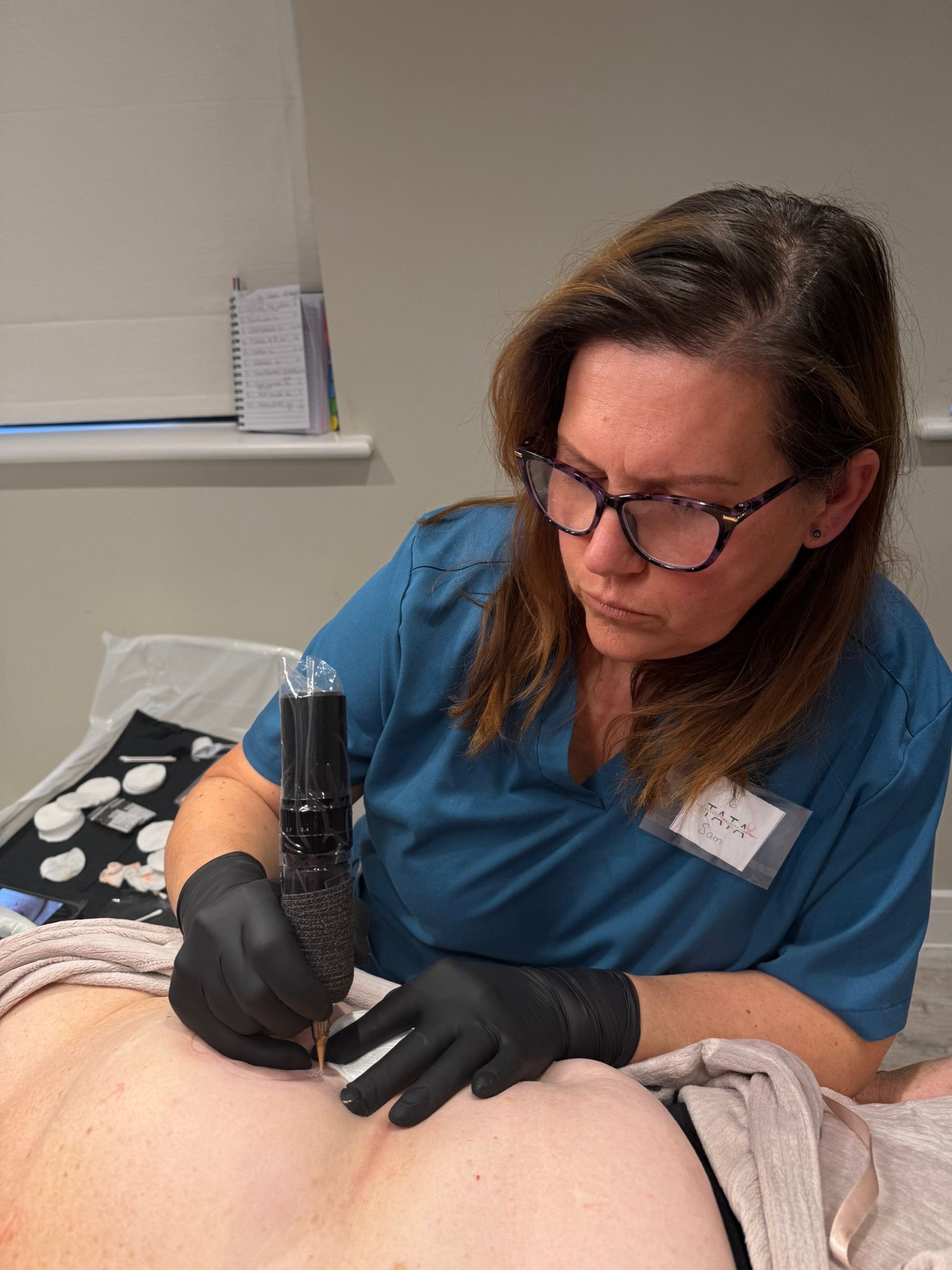 Realistic tattoo training for breast cancer survivors campaign photo, 4 of 7
