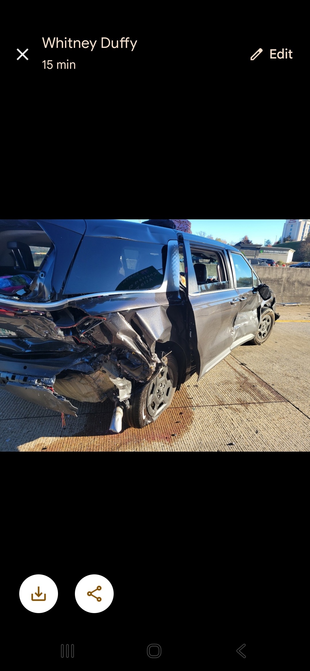 Car Totaled During PCS — Savings Drained campaign photo, 2 of 5