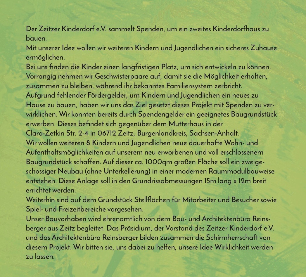 Zweites Kinderdorfhaus für Kinder & Jugendliche in Zeitz campaign photo, 4 of 5