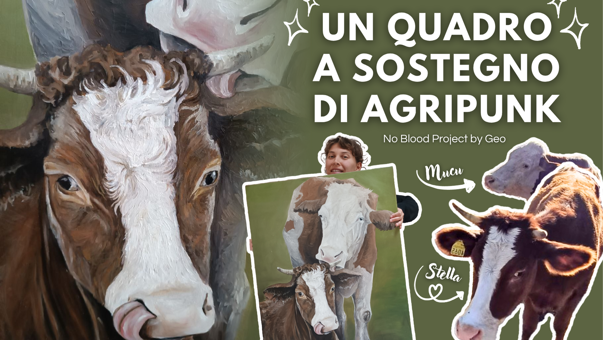 Un quadro a sostegno di Agripunk - NO BLOOD PROJECT photo