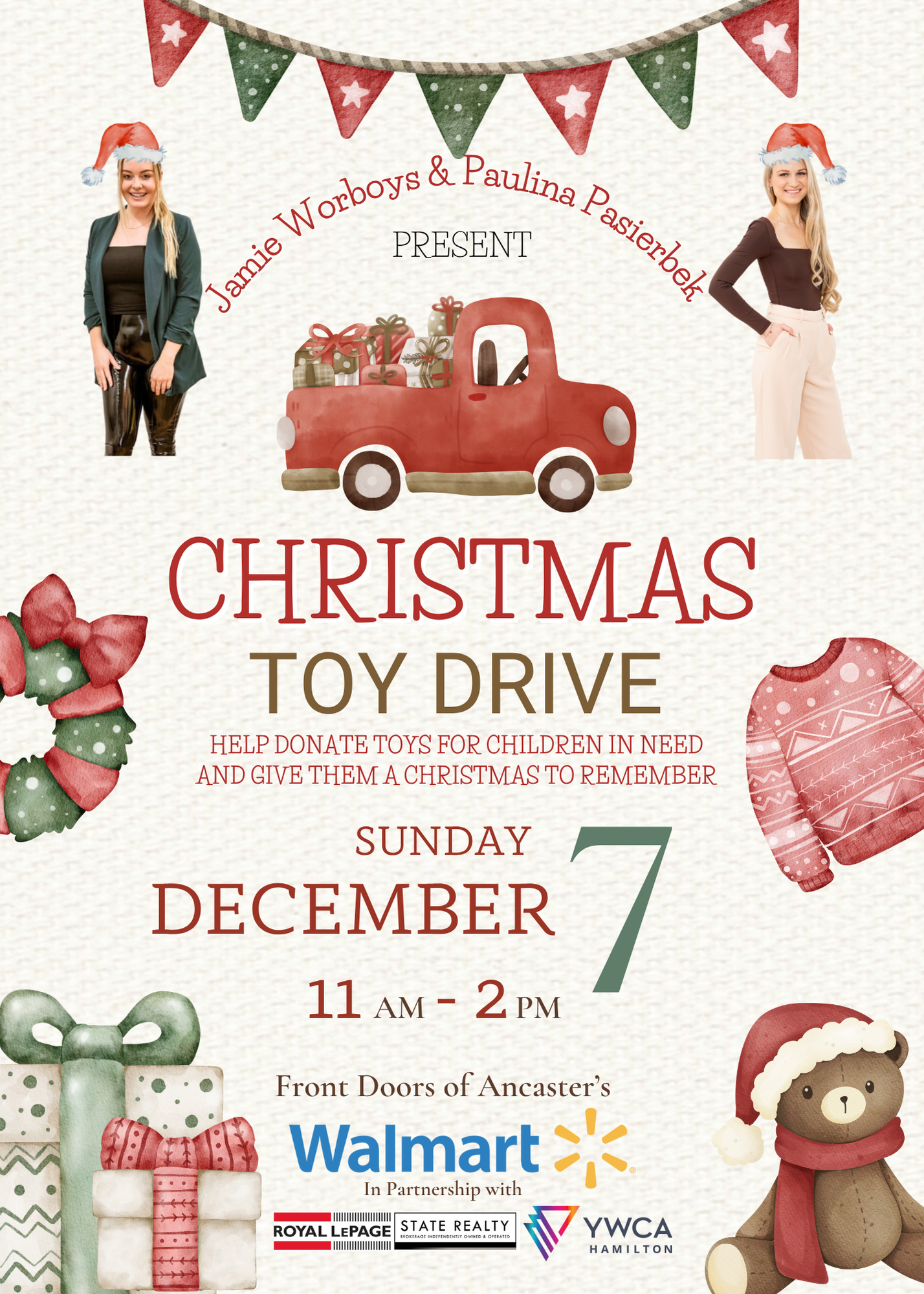 JAMIE WORBOYS & PAULINA PASIERBEK'S CHRISTMAS TOY DRIVE campaign photo, 2 of 3