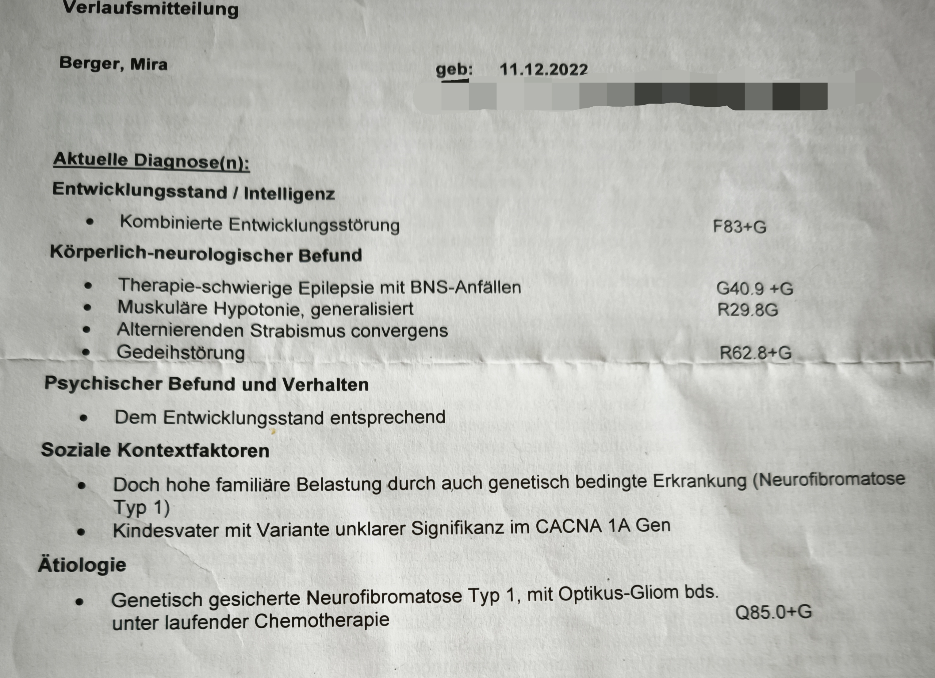Mira braucht Hilfe Familie bittet um Unterstützung campaign photo, 5 of 8