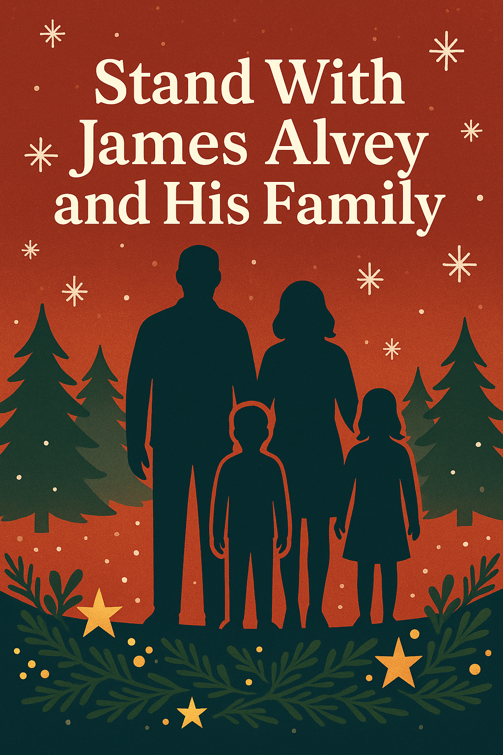 Standing with James Alvey and his family campaign photo, 2 of 4