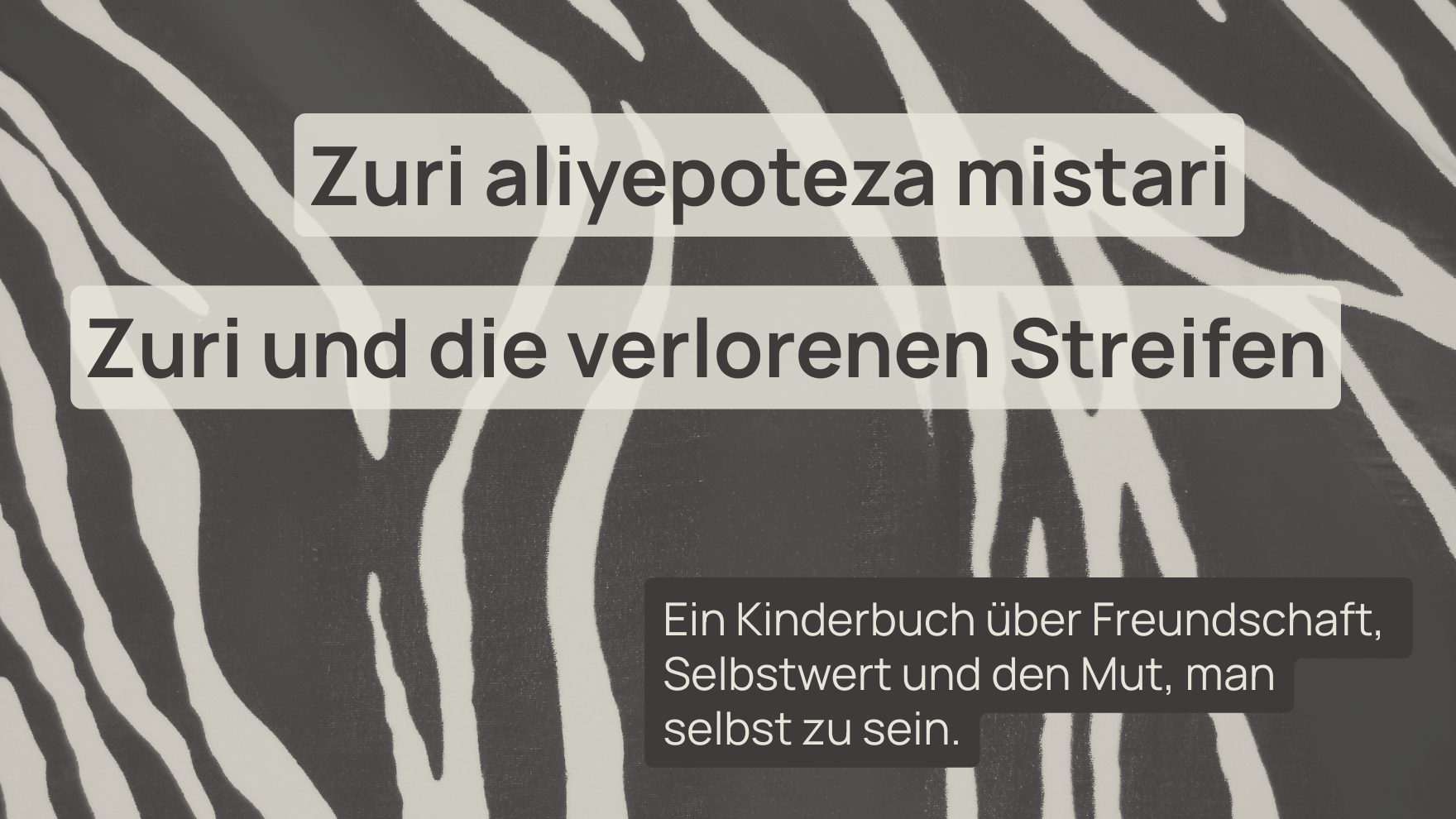 Zebra Zuri - Ein Kinderbuch für Kinder in Tansania campaign photo, 2 of 6