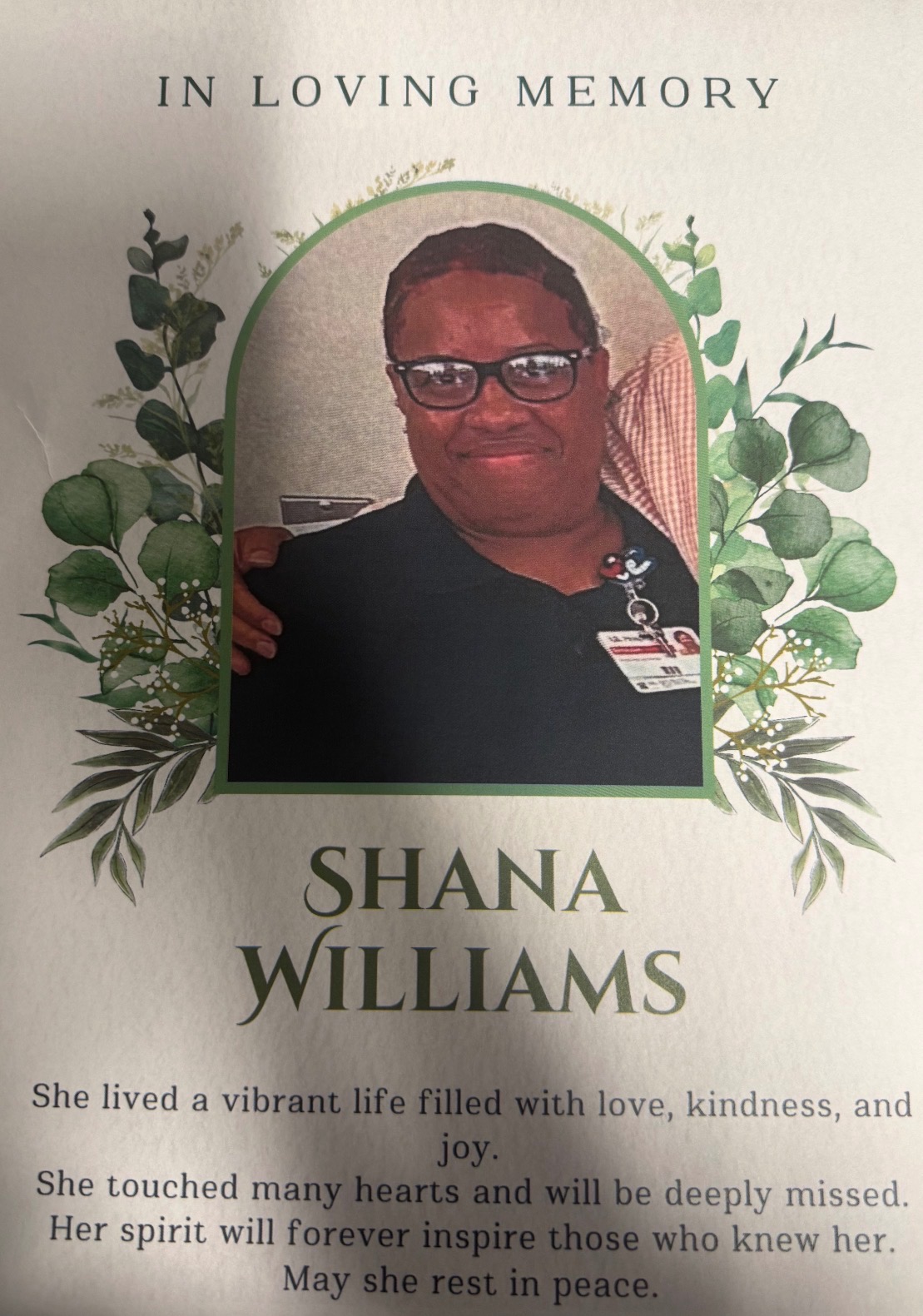 In Memory & Support of Ms. Shana campaign photo, 2 of 4