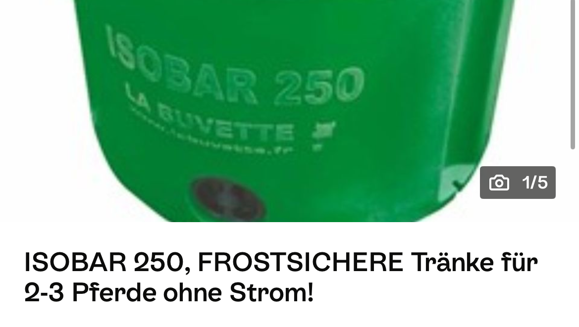 Frostsichere Trnken Fr Pferde