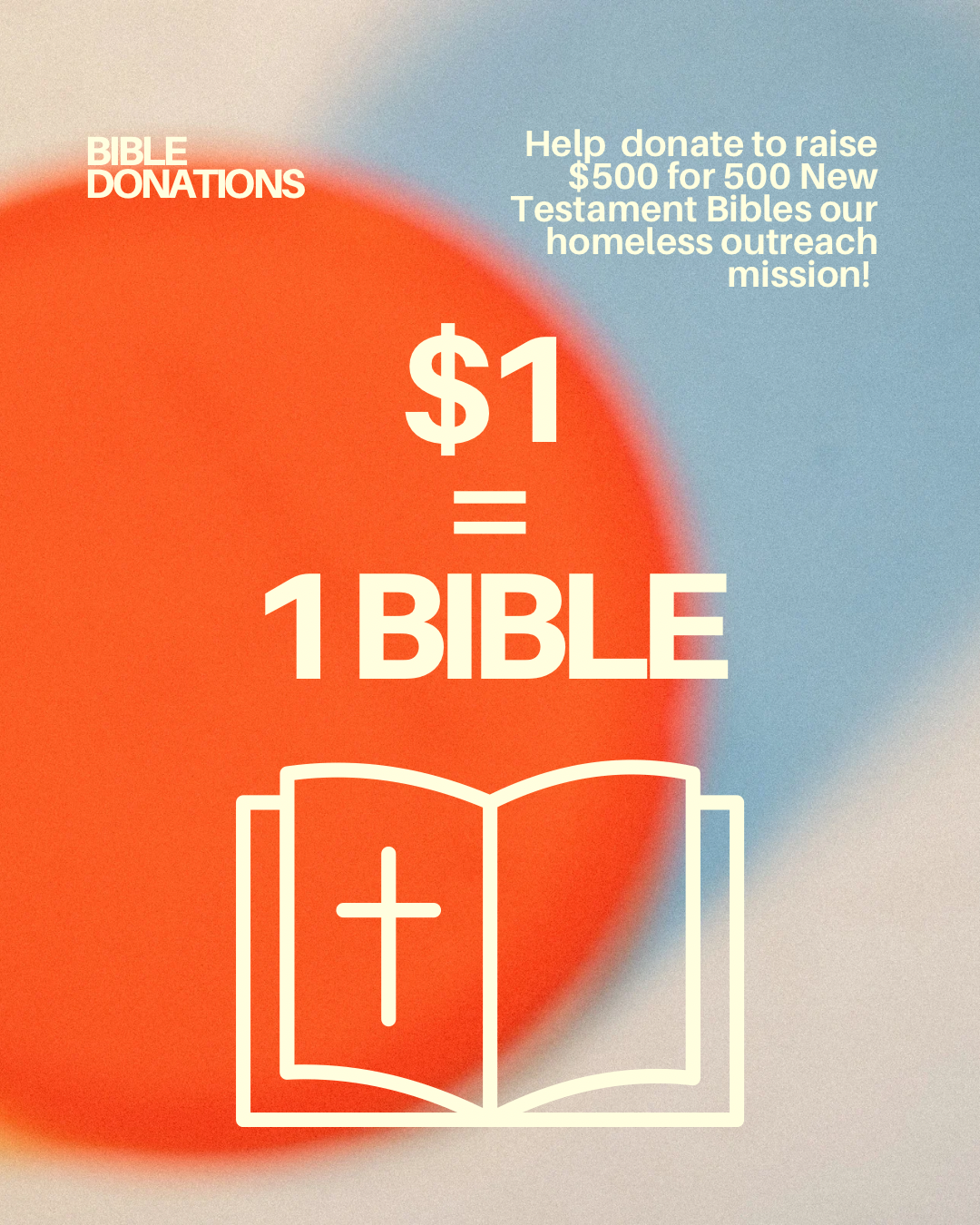 Be the Light: Fund 500 Bibles for the Homeless in GR campaign photo, 2 of 4