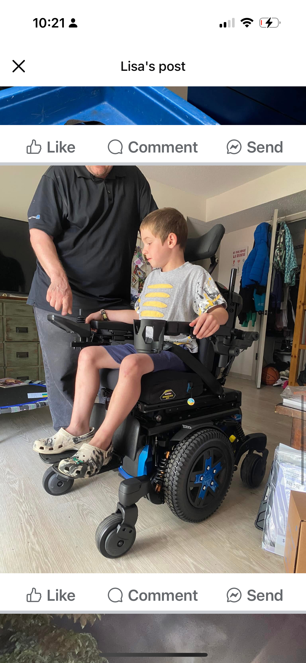 Let’s get Lucas a New Wheelchair campaign photo, 7 of 8