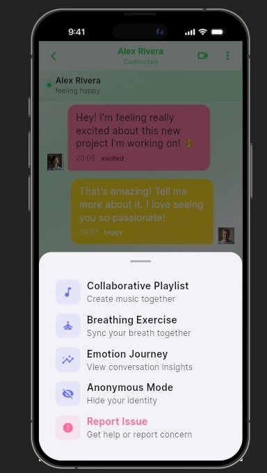 Back VibeSync – Real Emotional Connection app campaign photo, 5 of 8