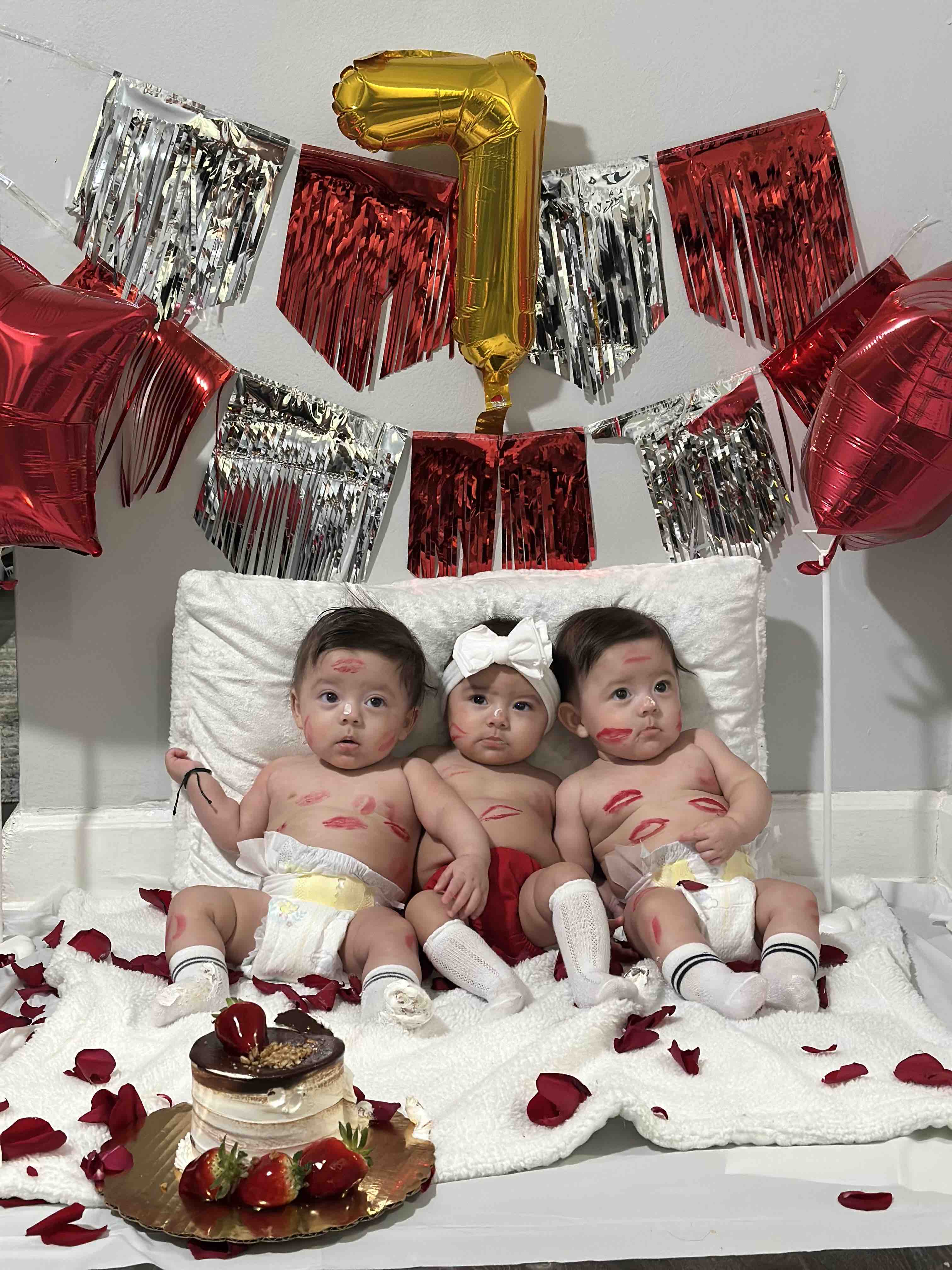 Mother of triplets in Detroit campaign photo, 4 of 8