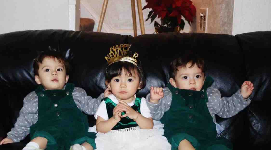 Mother of triplets in Detroit campaign photo, 5 of 8