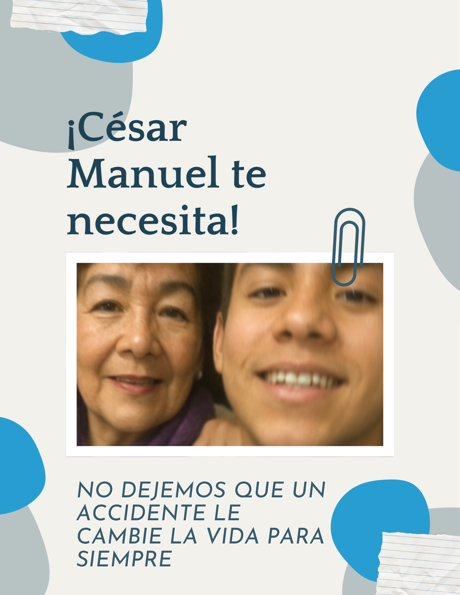César está luchando por su vida y necesita de ti campaign photo, 2 of 4