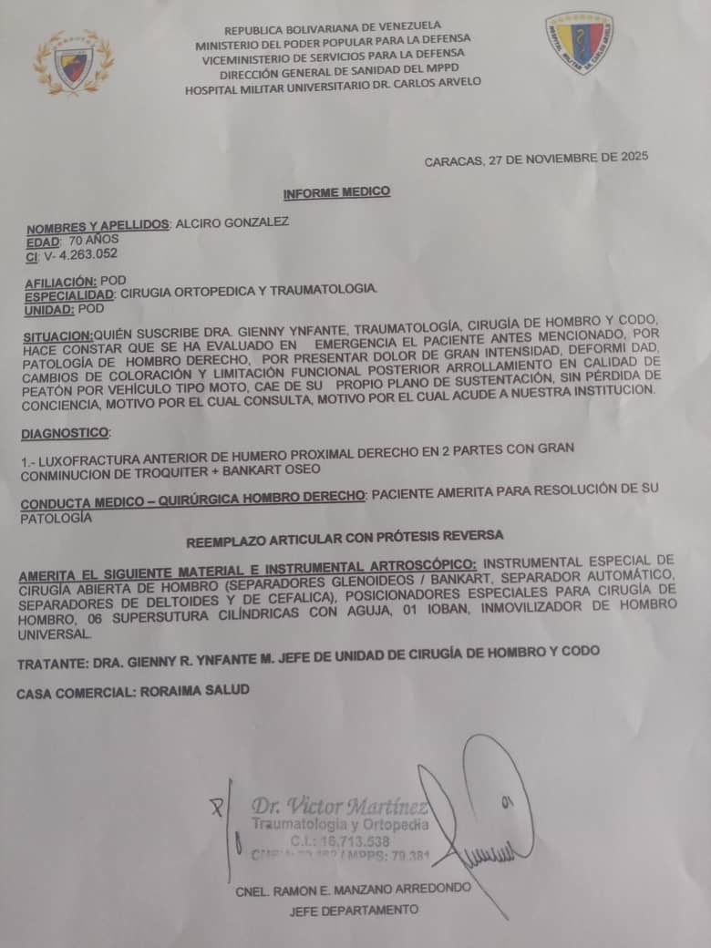 Operación urgente para nuestro padre Alciro González. campaign photo, 6 of 7