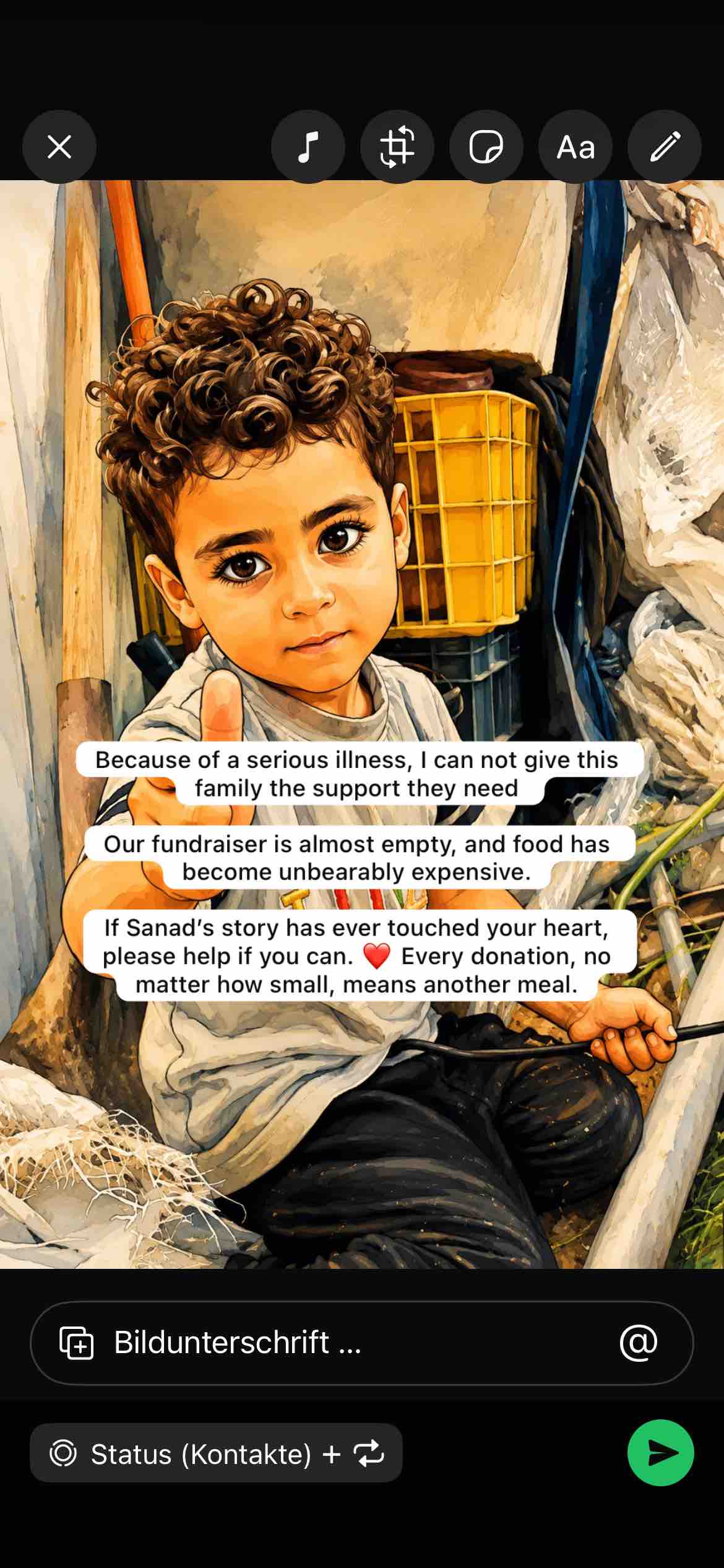 Help little Sanad Survive the Humanitarian Crisis campaign photo, 9 of 13