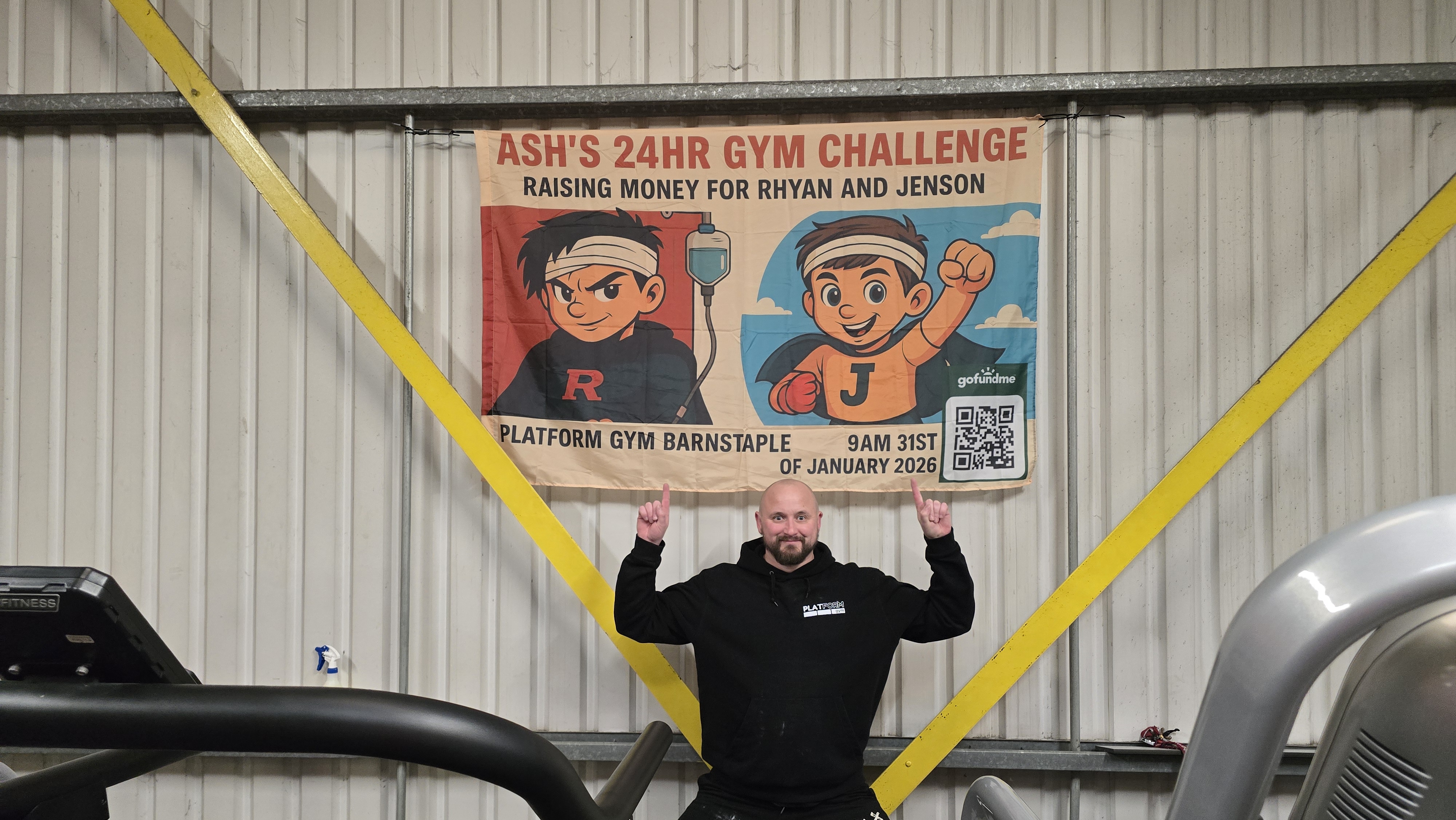 24hr Gym Challenge to support  Rhyan and Jenson's families. campaign photo, 2 of 4