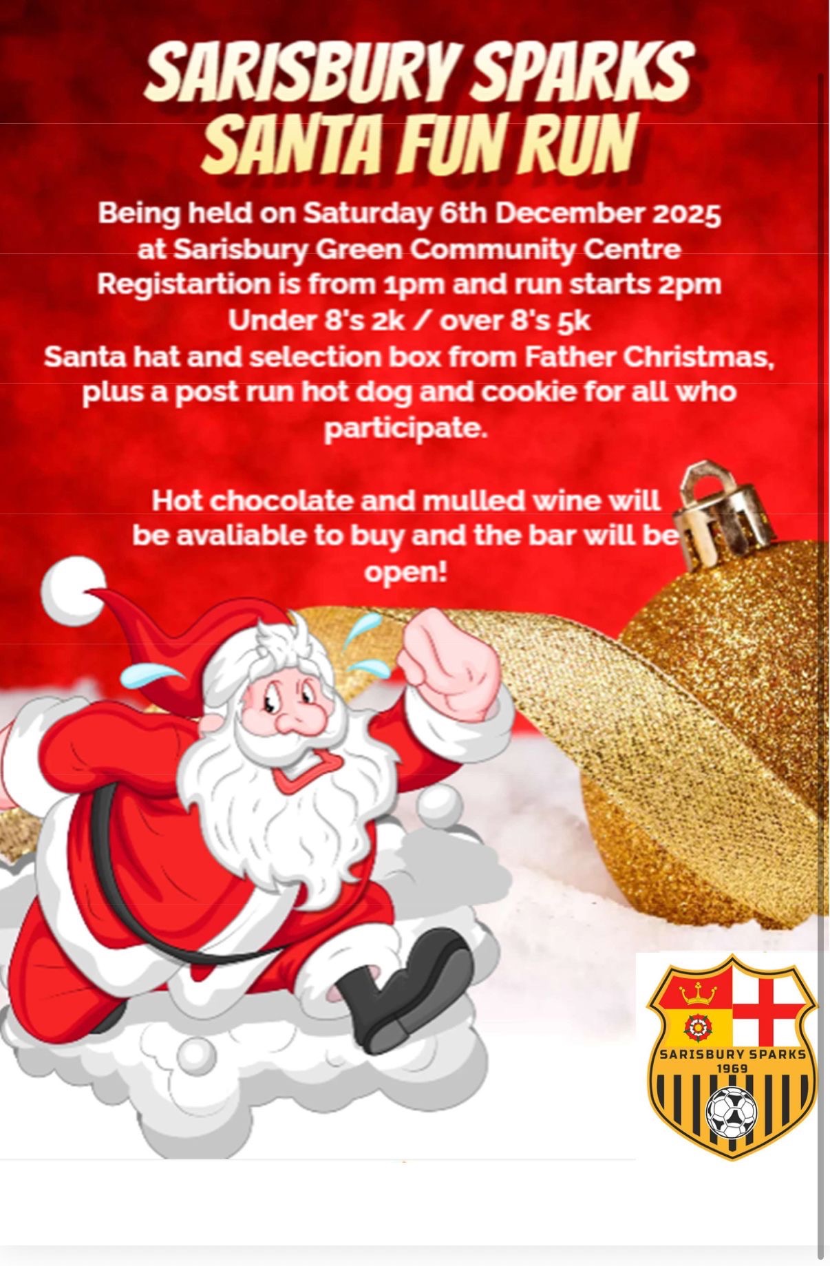 Sarisbury Sparks Santa Fun Run 2025 campaign photo, 2 of 6