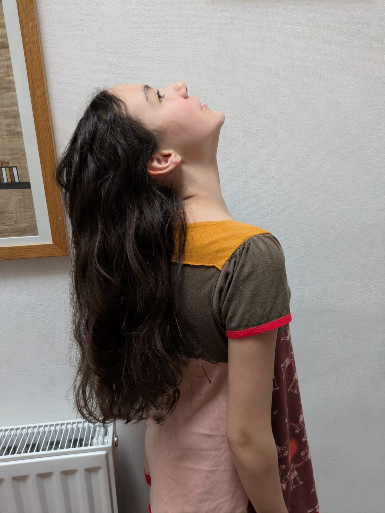 I'm cutting my hair short for charity campaign photo, 4 of 7