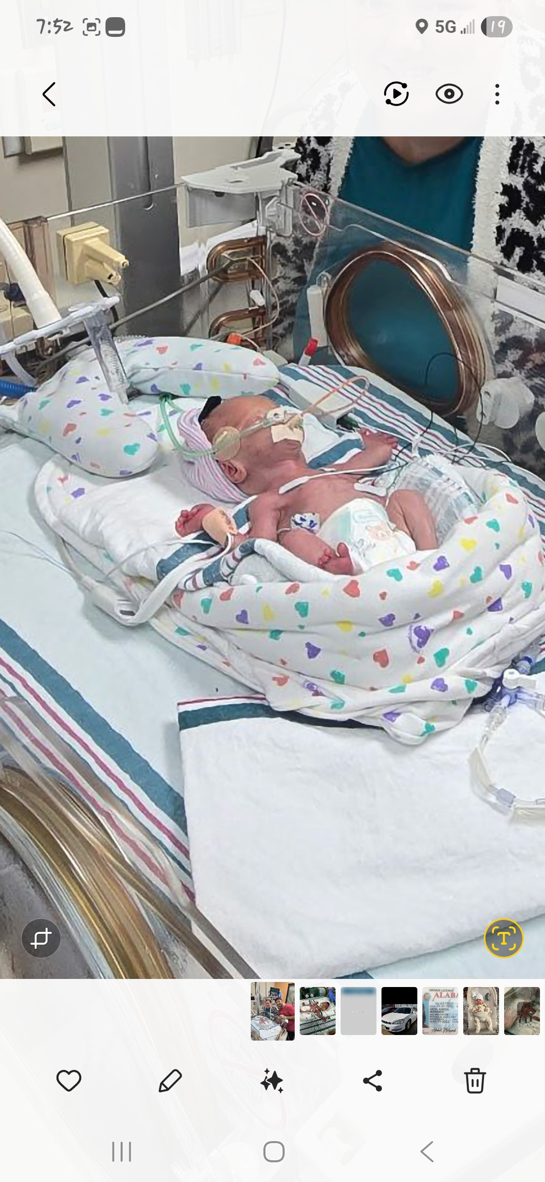 Support for Baby Jameson Michael Adams in the NICU campaign photo, 5 of 6