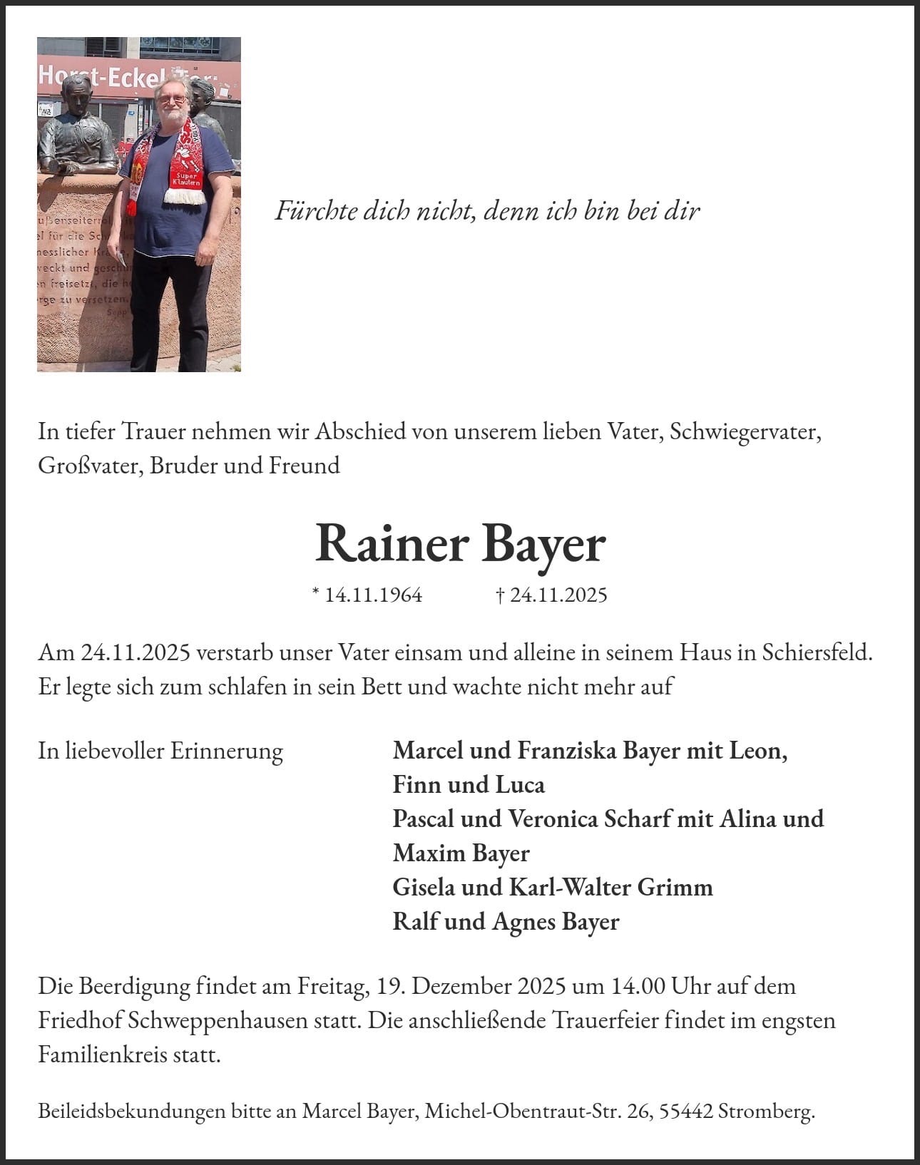 Rainer Bayer campaign photo, 2 of 4