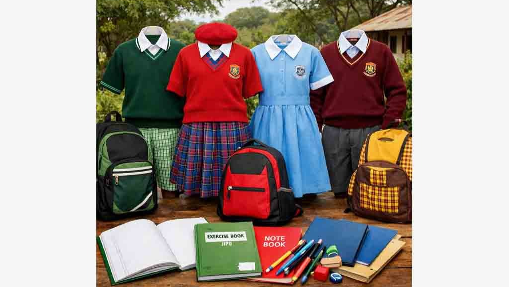 Tillbaka till skolan projekt, för fattiga barn i  Kenya. photo