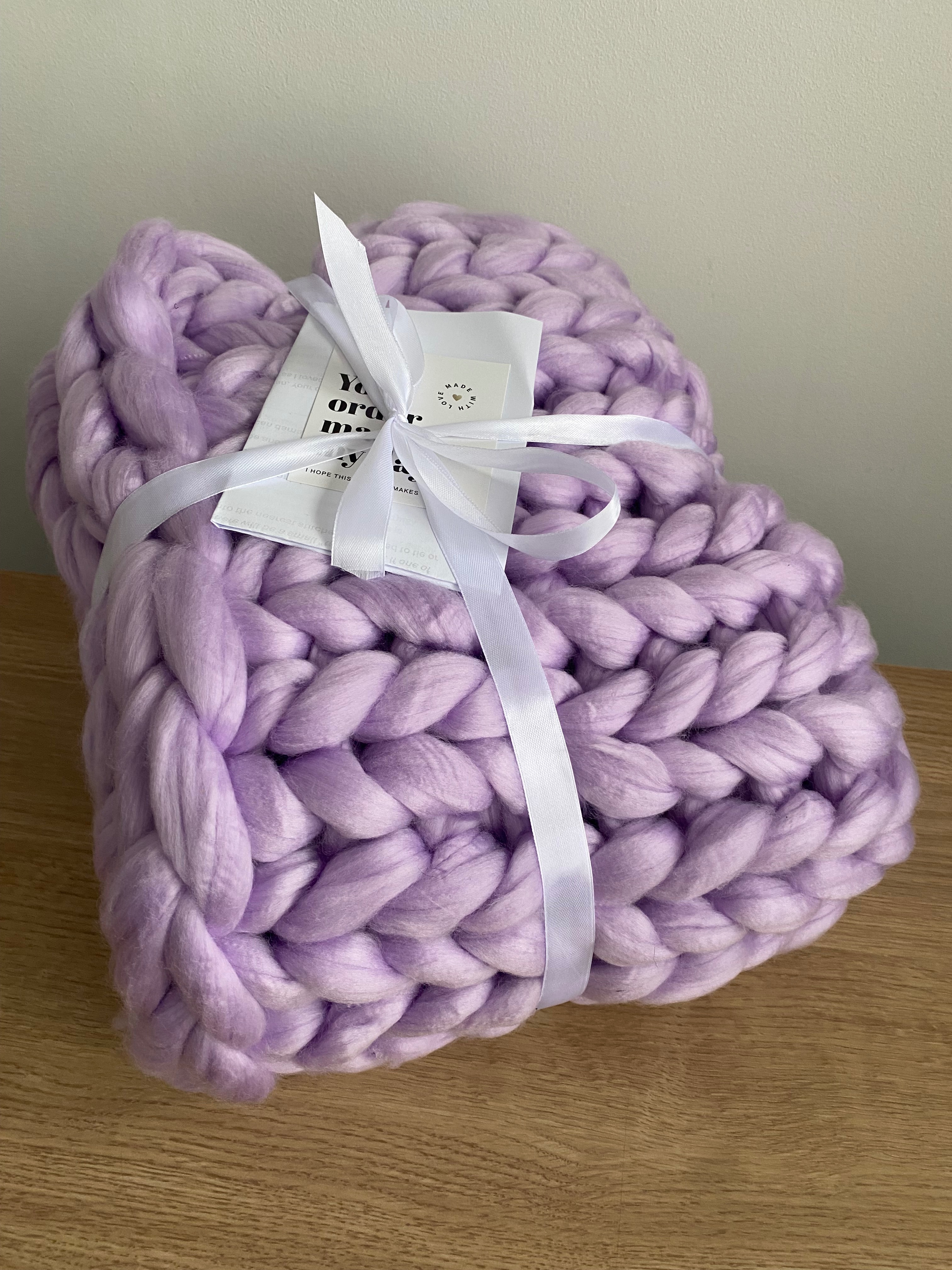 Handmade Chunky Knit Blankets for St Peter’s Hospice campaign photo, 5 of 6