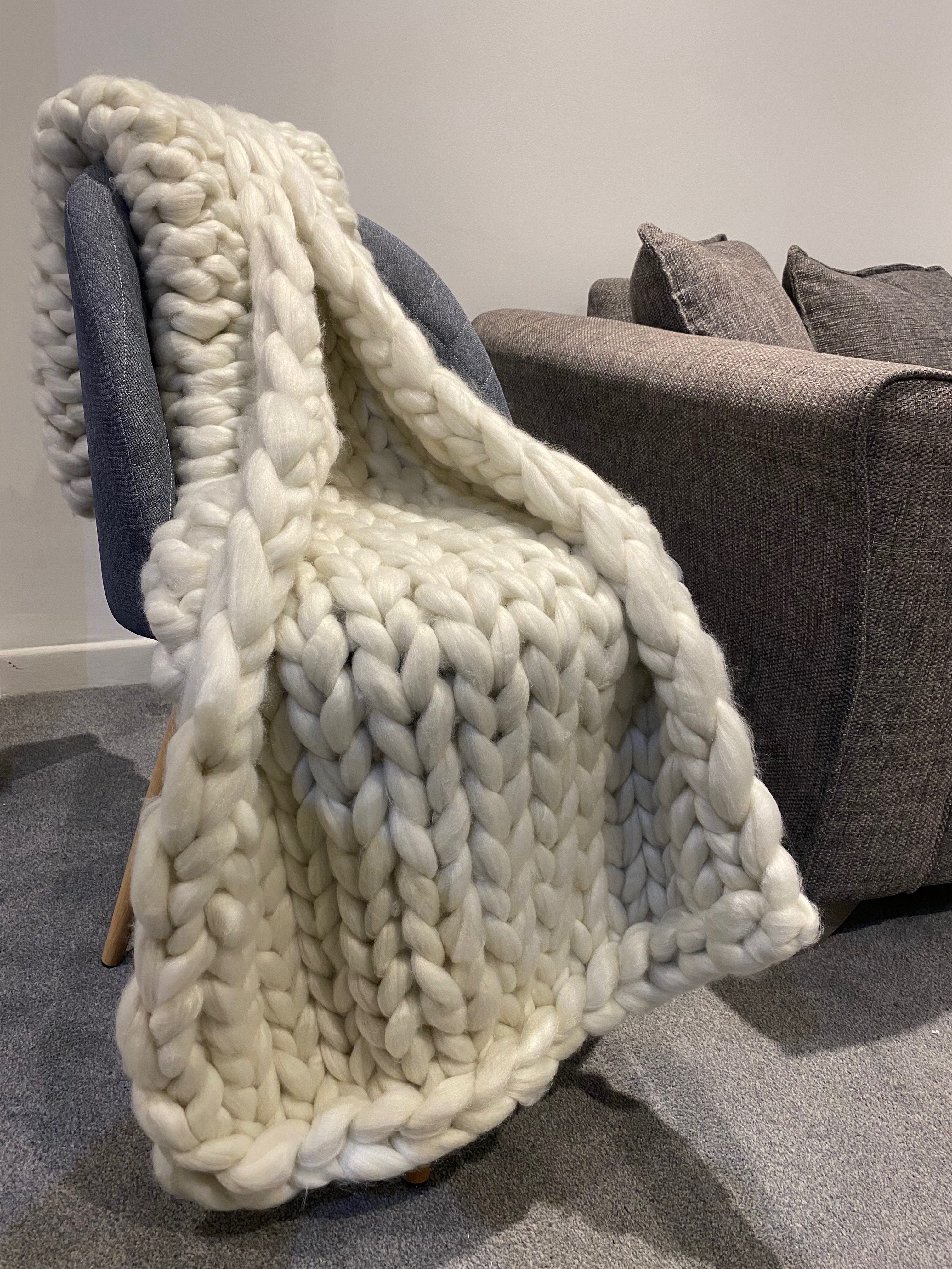 Handmade Chunky Knit Blankets for St Peter’s Hospice campaign photo, 4 of 6