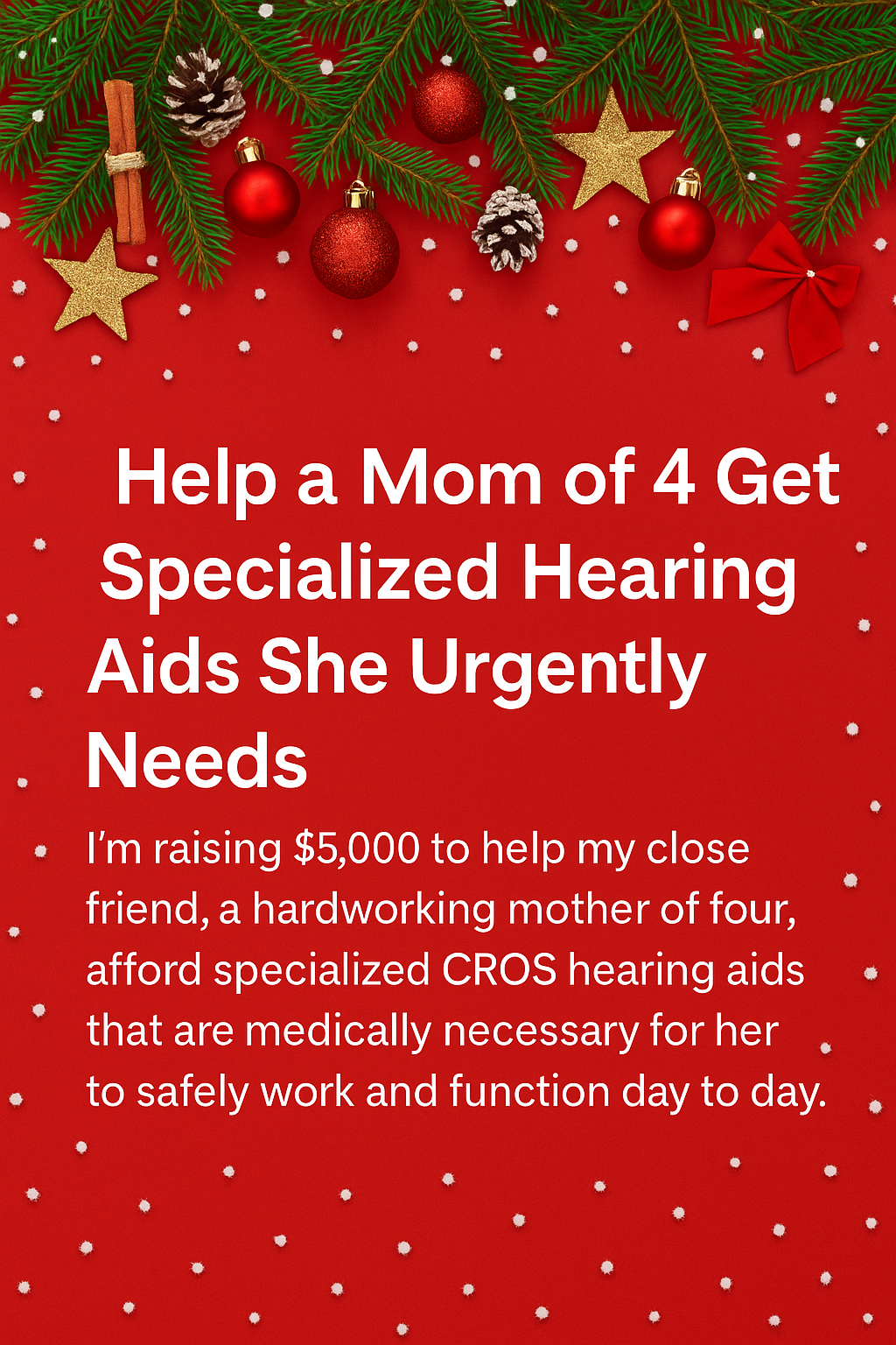 Restore Hearing and Safety for a Dedicated Mother campaign photo, 2 of 5