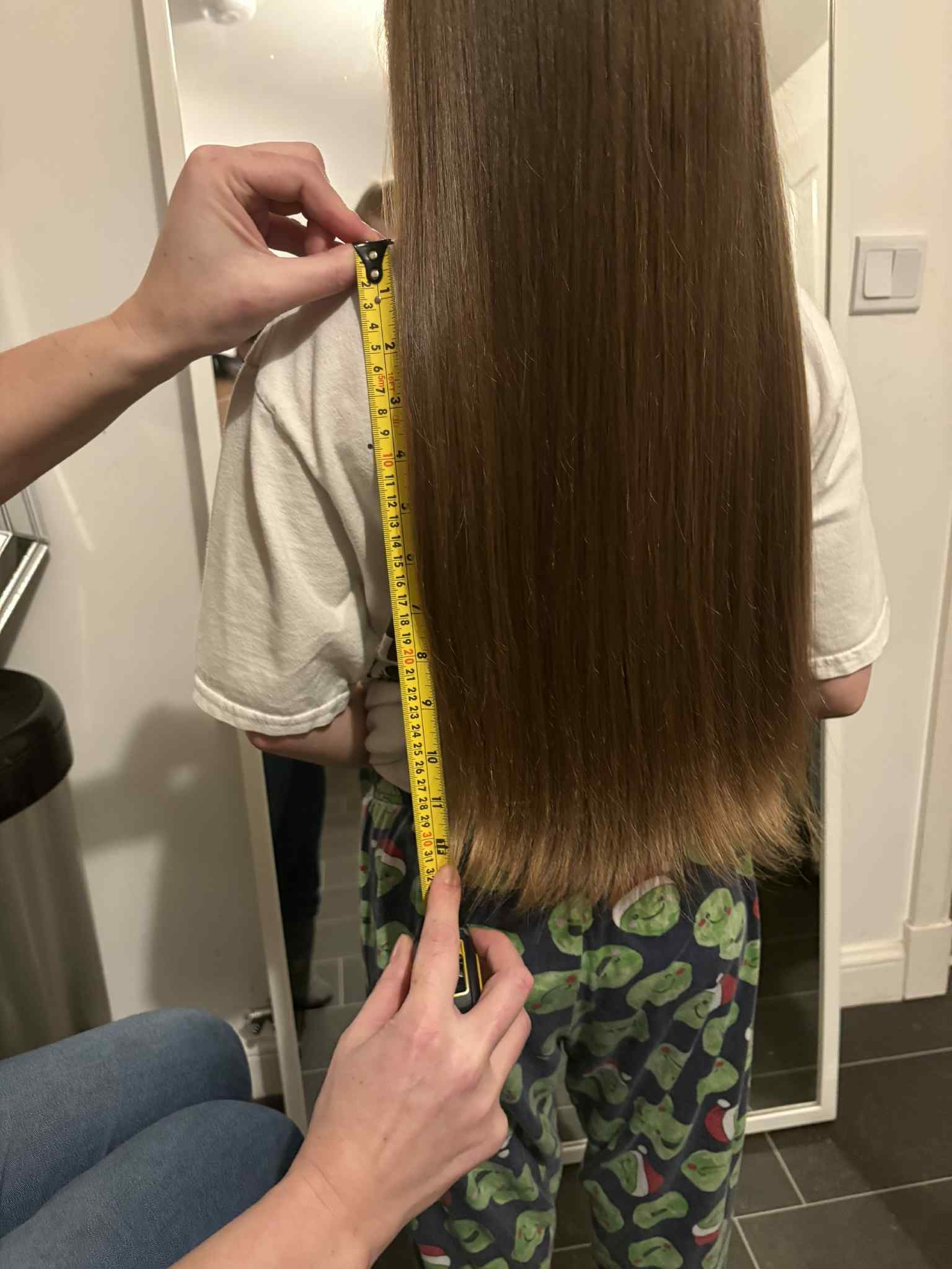 Georgie cut her hair for charity campaign photo, 2 of 7