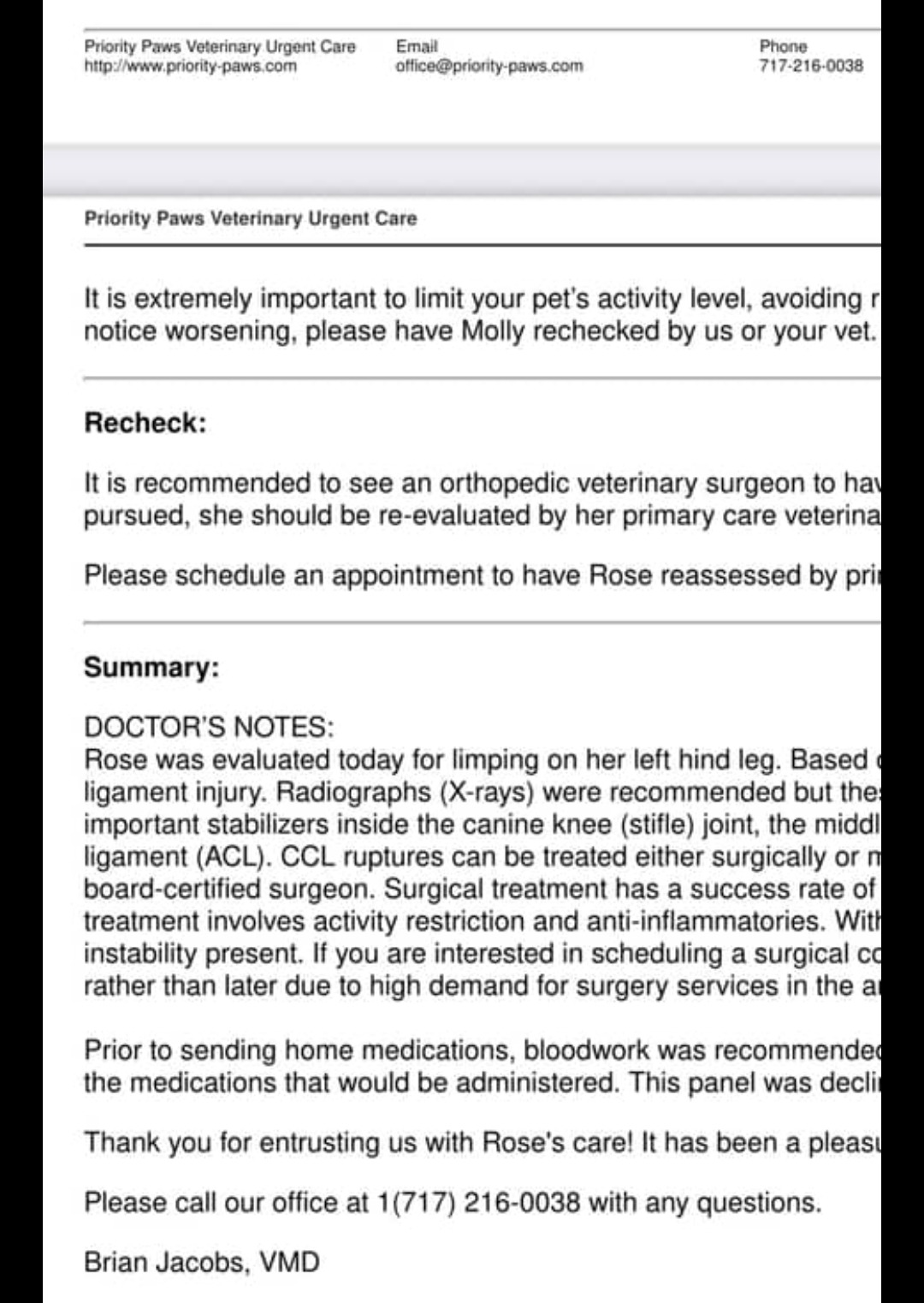 Foto de la recaudación de fondos Help Rose Walk Again: Fund Her ACL Surgery, 6 de 8