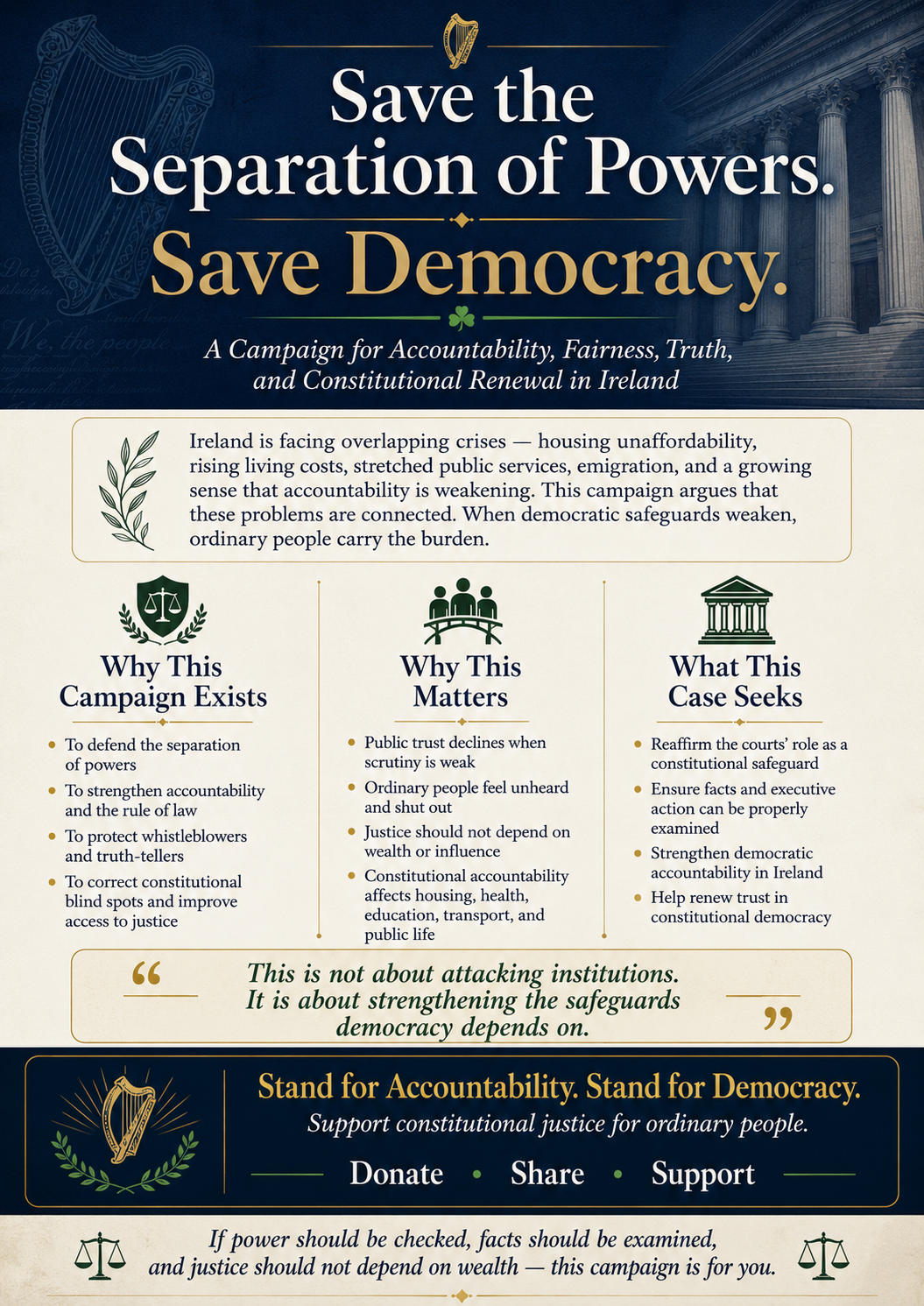 Save the Separation of Powers - Protect Decomracy campaign photo, 2 of 5