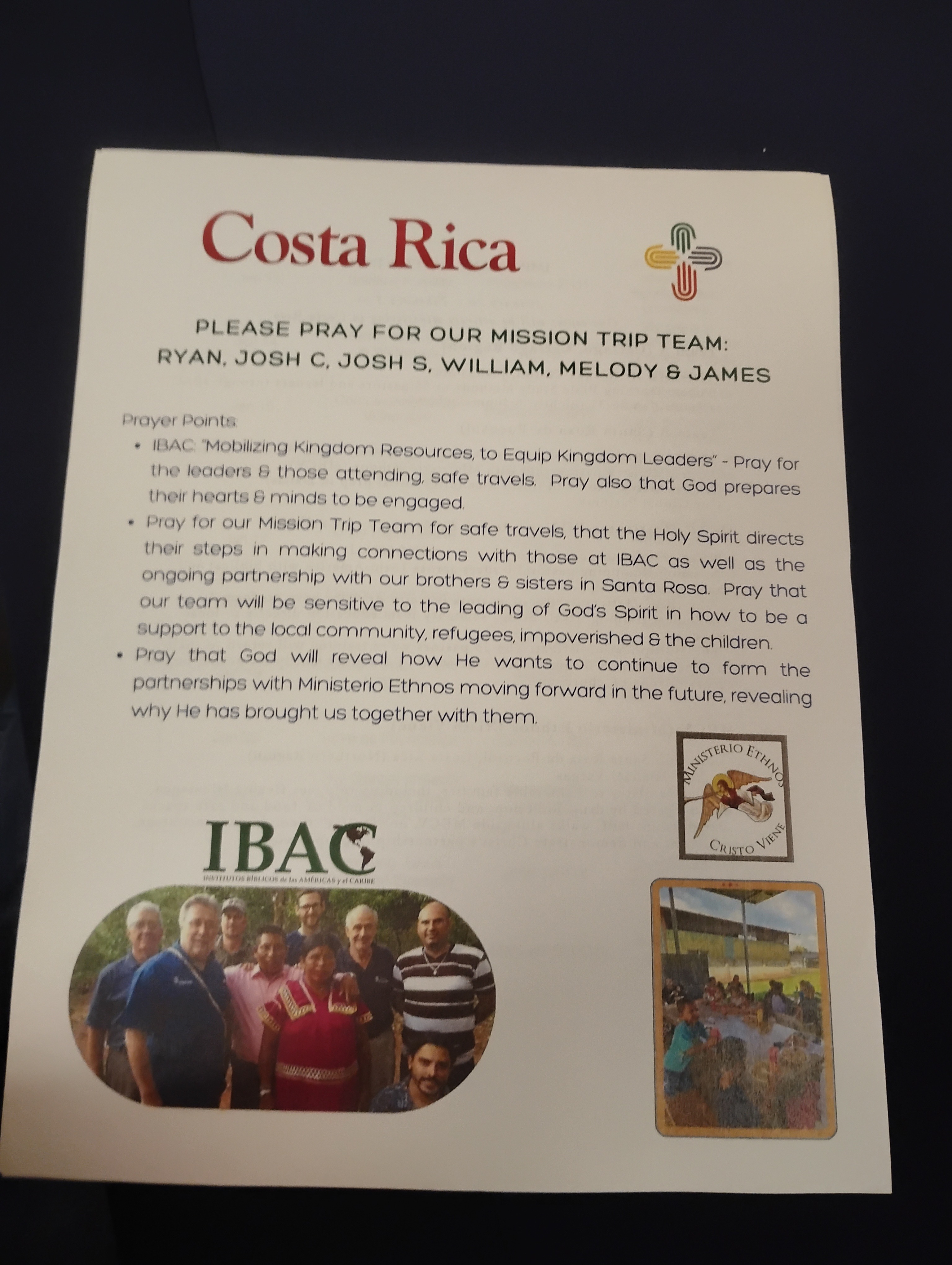 Support Our Mission to Costa Rica campaign photo, 6 of 8