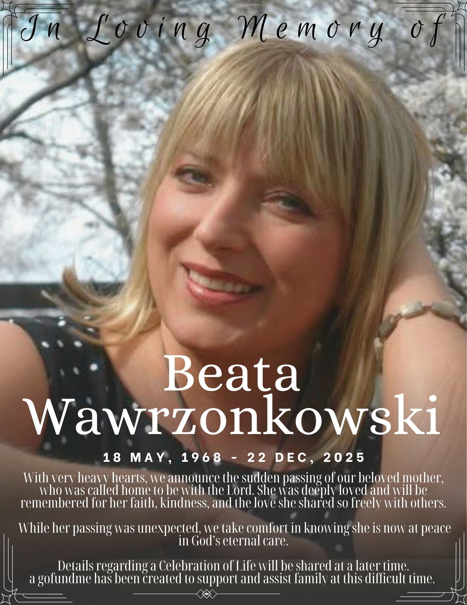 Honoring Beata with Love and Memories campaign photo, 4 of 7