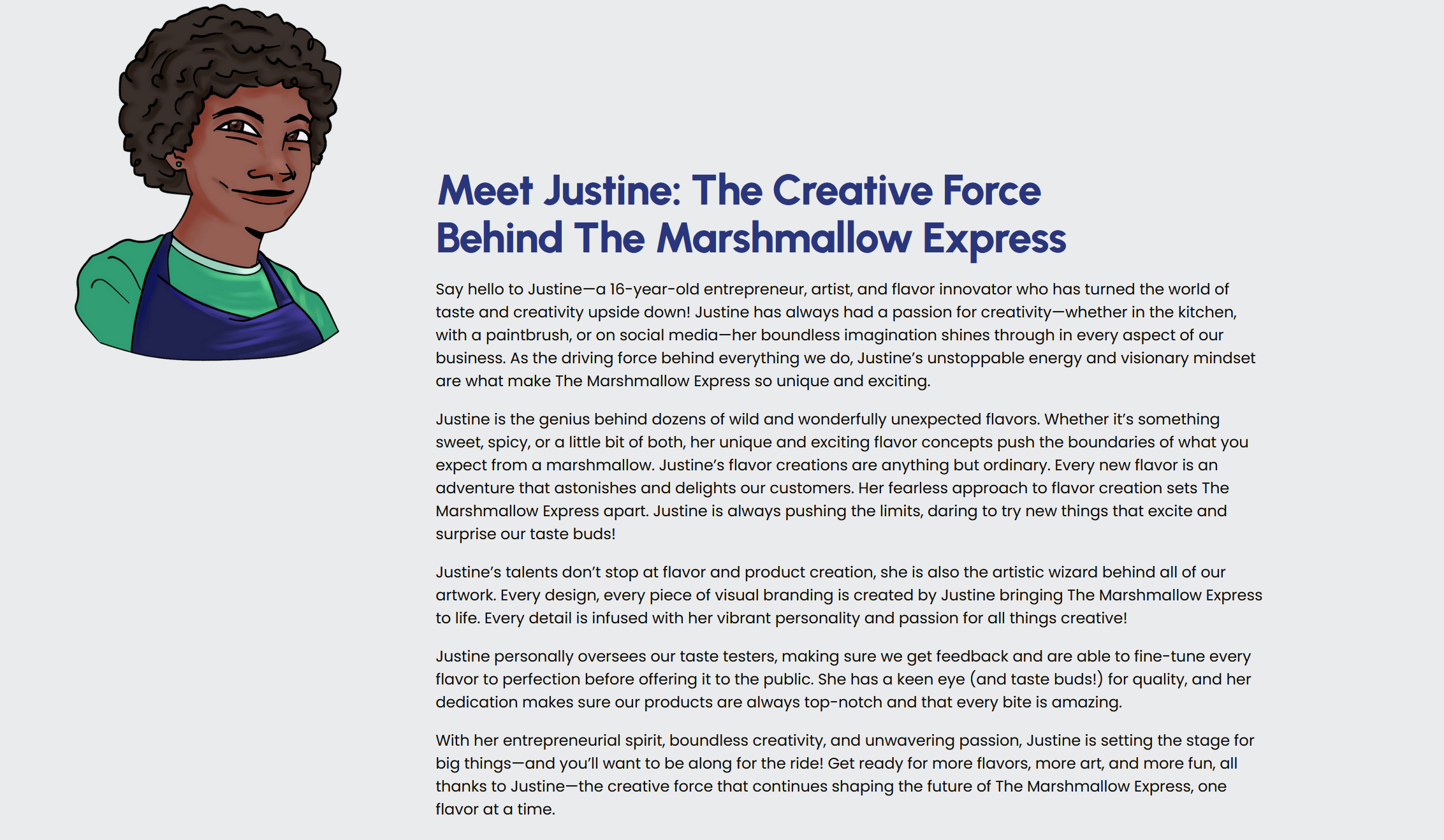 Join Justine’s Sweet Journey to Success! campaign photo, 5 of 6