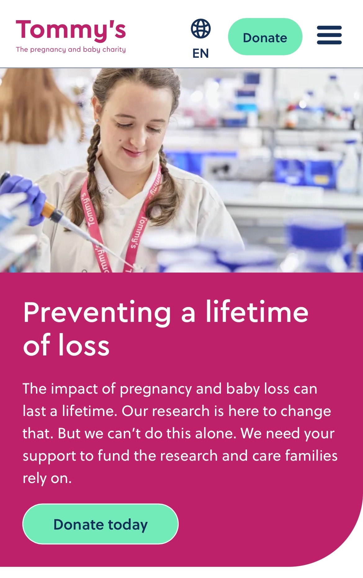 Tommys the pregnancy & baby charity campaign photo, 2 of 4