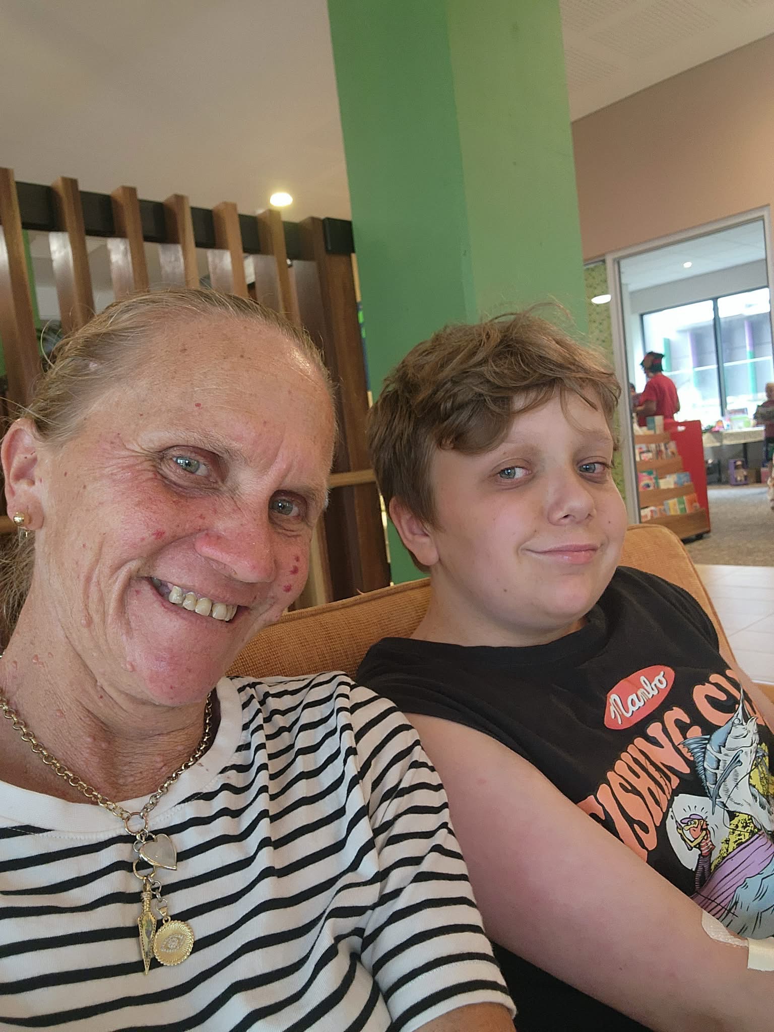 Ethan (13) just diagnosed with cancer and his mum. campaign photo, 5 of 6