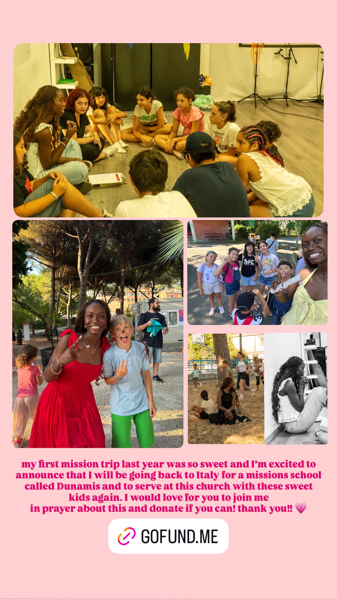 Support Vanessa’s Mission Trip to Italy 2026! campaign photo, 4 of 6