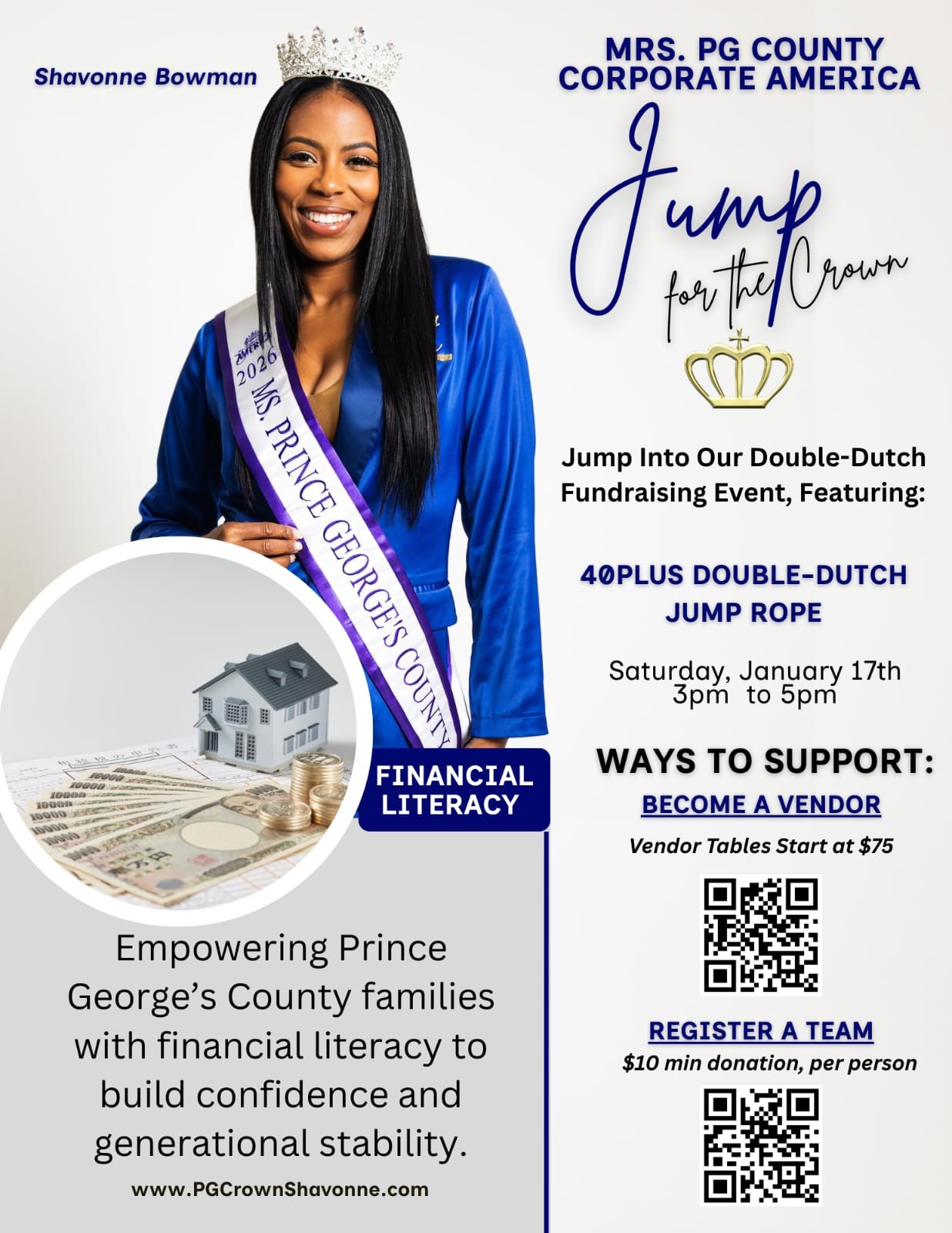 Mrs. PG County Corporate America Candidate, Shavonne Bowman campaign photo, 5 of 6