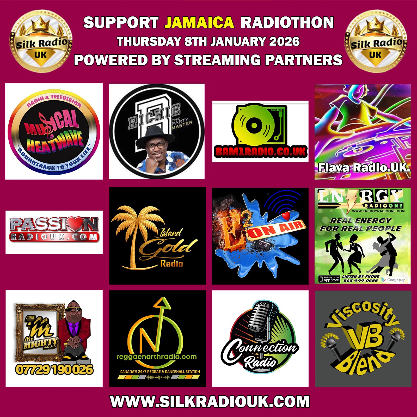 SILK RADIO - SUPPORT JAMAICA RADIOTHON campaign photo, 2 of 4