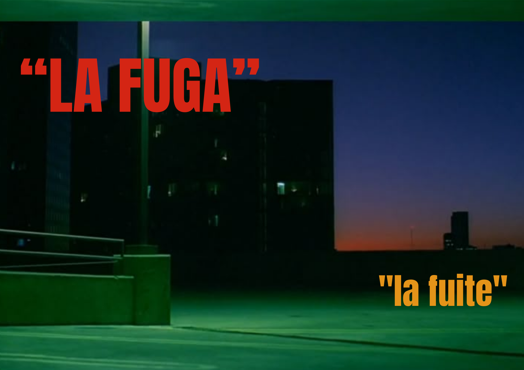 LA FUGA : Fragments de vie Un court-métrage universitaire campaign photo, 5 of 6