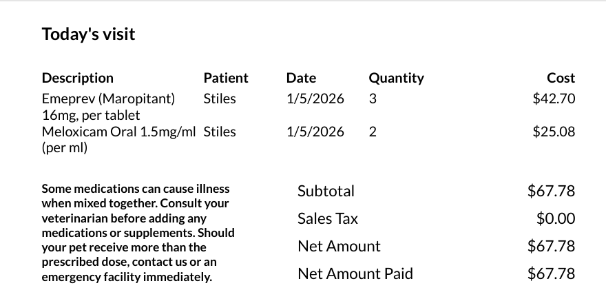 Support Stiles' Recovery from Pancreatitis campaign photo, 2 of 6