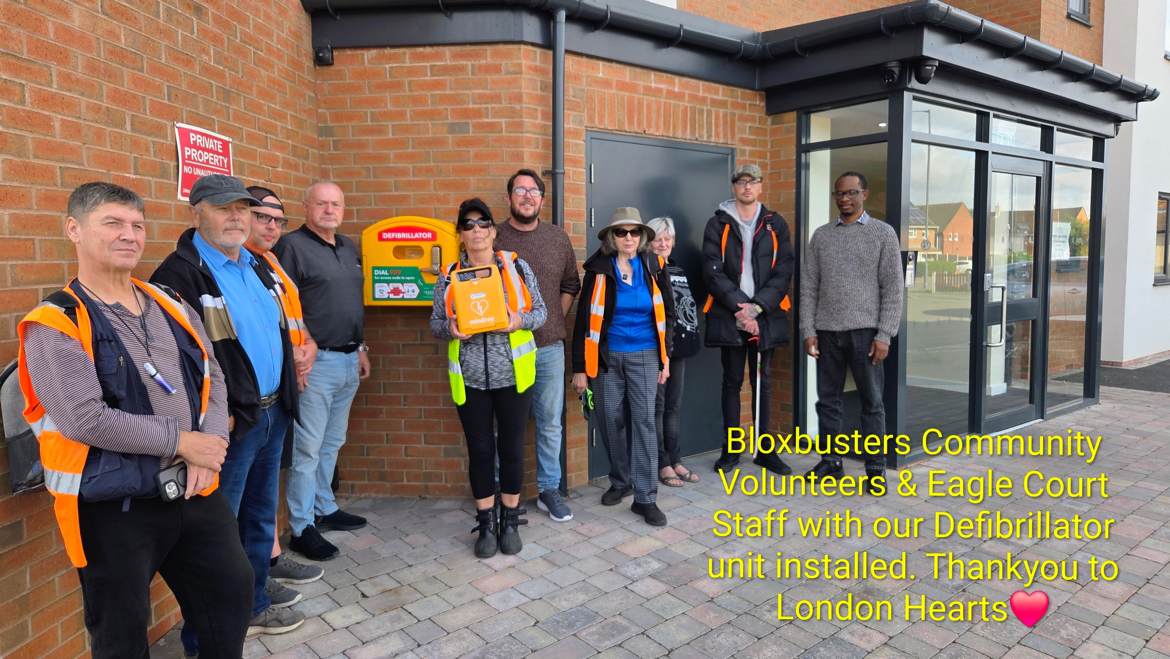 Community Emergency Defibrillator equipment & bleed kits campaign photo, 7 of 8