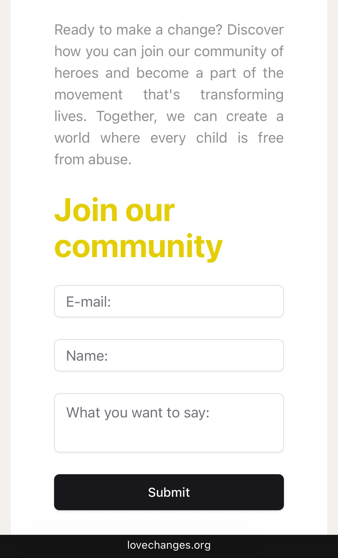 Ending Child Abuse with Love and Compassion campaign photo, 4 of 7
